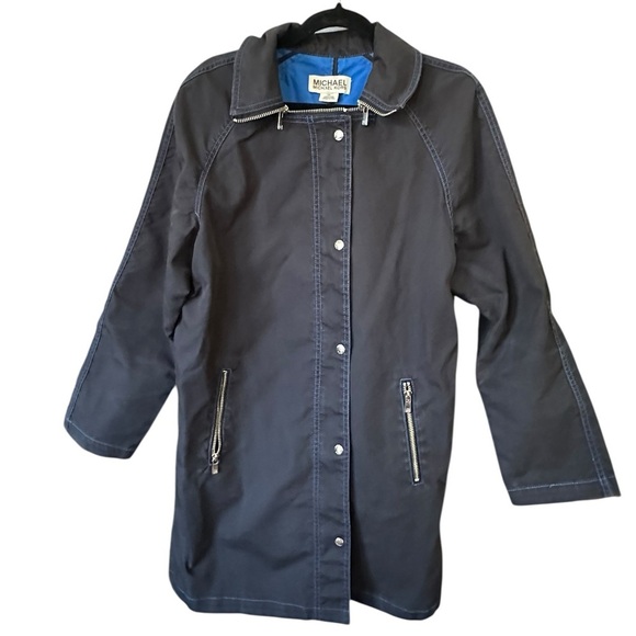 Michael Kors Navy long jacket with Blue Lining size XL - Picture 6 of 8